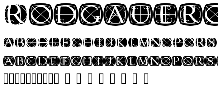 RodgauerOneRound Medium font